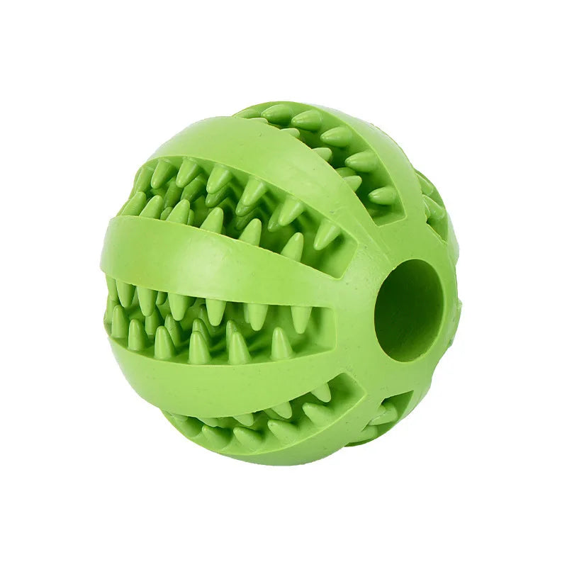 Interactive Chew & Treat Silicone Ball Toy